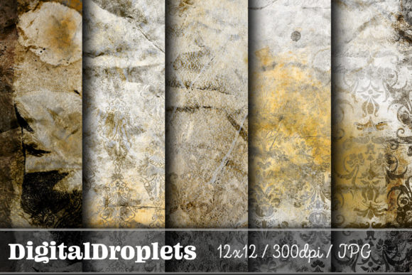 Antique Damask Prints Vol. 1.1: Vintage Design Assets