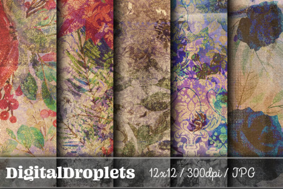 Gilded Flowers Vol. 19: A Vintage Design Asset Collection