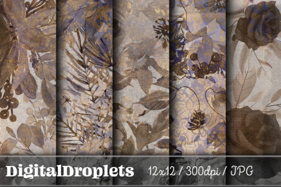 Gilded Flowers Vol. 20: Elevating Design with Textured Florals