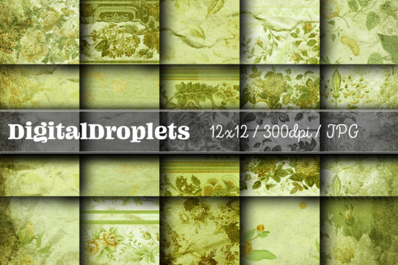 Journaled Flowers Vol. 12: Vintage Textures for Modern Design