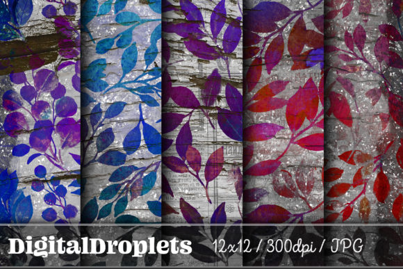 Leaves in the Wind Vol. 2: Vintage Textures for Modern Design